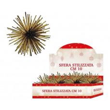 SFERA STILIZZATA CM.10 ORO (36pz)